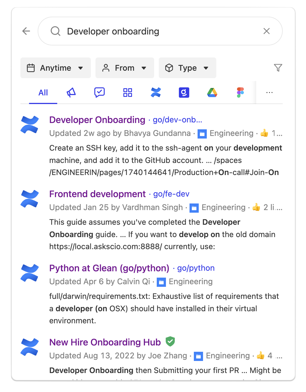 Recommendations Interface - Example 2